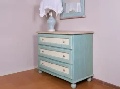 Cameretta Country Artigianale letti a terra scontata