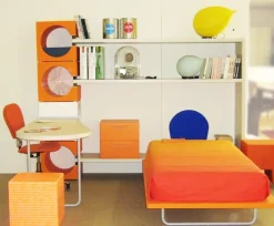 Cameretta Cubik Di liddo & perego con letto a terra in Offerta Outlet