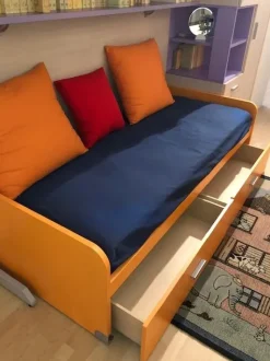 Cameretta Duepuntocinque Ime arredamenti con letto a terra in offerta