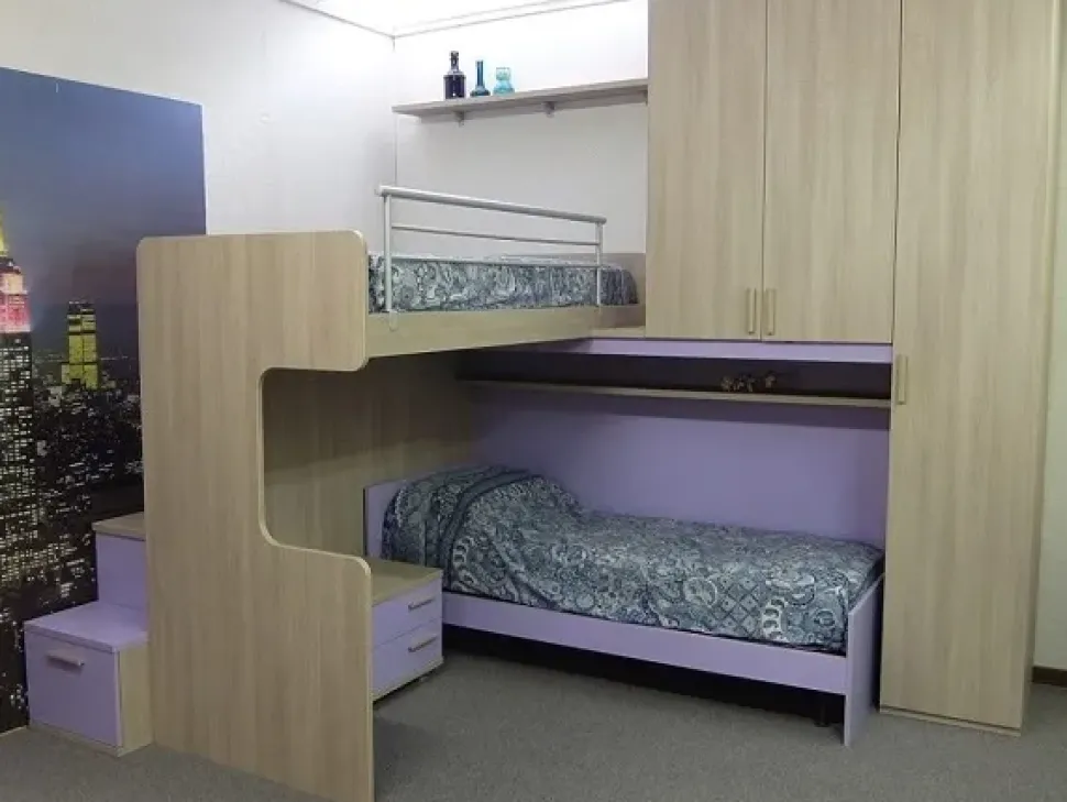 Cameretta Energy S75 con letto a soppalco a prezzo scontato