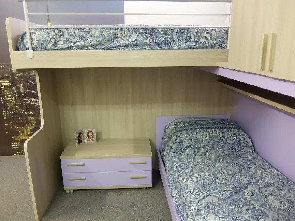 Cameretta Energy S75 con letto a soppalco a prezzo scontato