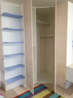 CAMERETTA Fantasy bianco cocco e rovere Zg mobili a PREZZI OUTLET