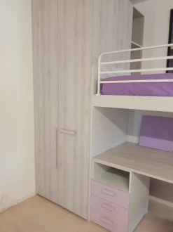 Cameretta Fantasy rosa Zg mobili con letto a castello scontata