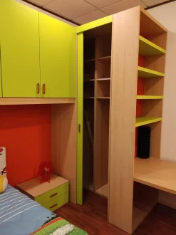 Cameretta Fly team Mab con letto a terra a prezzo Outlet