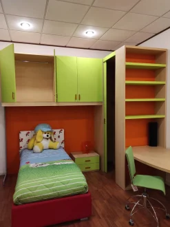 Cameretta Fly team Mab con letto a terra a prezzo Outlet