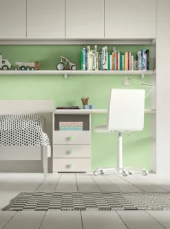 Cameretta Fy19 mz Md work con letto a terra a prezzo scontato