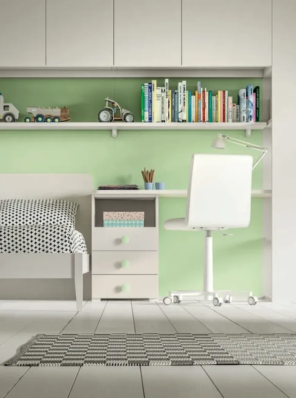 Cameretta Fy19 mz Md work con letto a terra a prezzo scontato