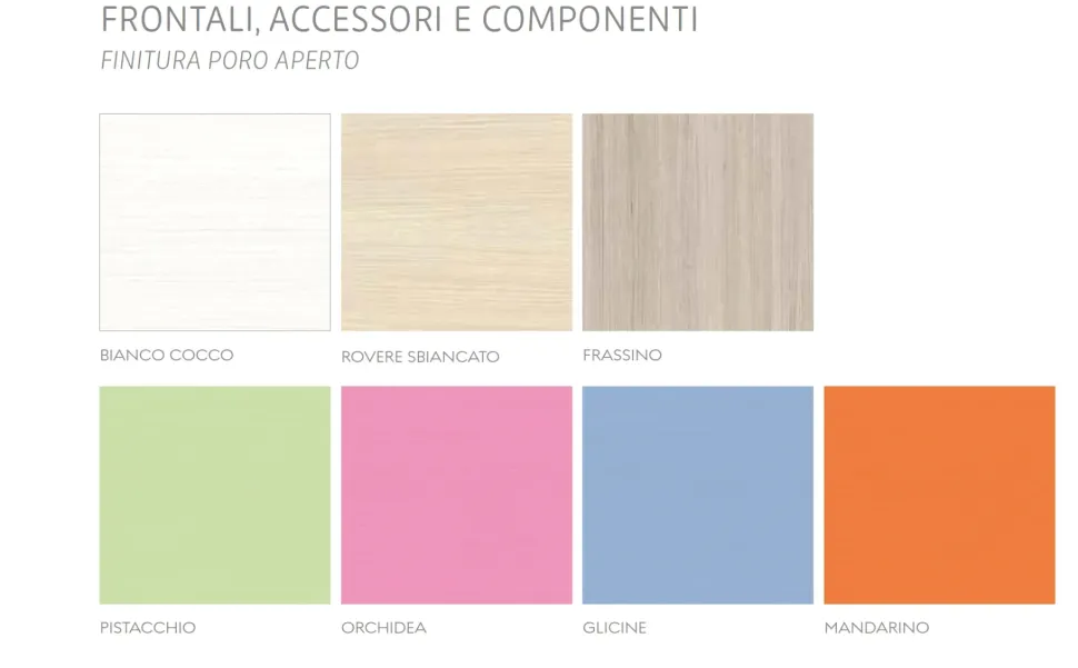 Cameretta Fy19 mz Md work con letto a terra a prezzo scontato