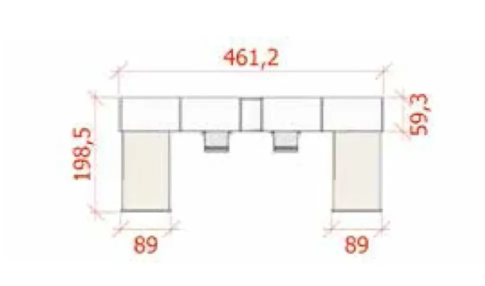 Cameretta Fy19 mz Md work con letto a terra a prezzo scontato