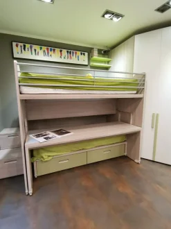 Cameretta Genius Dielle con letto a castello scorrevole scontata