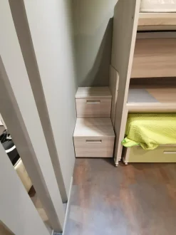 Cameretta Genius Dielle con letto a castello scorrevole scontata