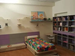 Cameretta Homes Nardi interni con letto a terra in Offerta Outlet