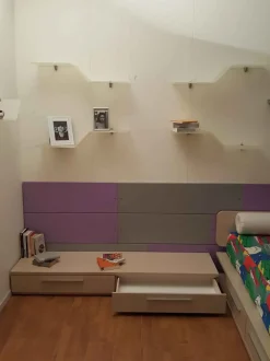 Cameretta Homes Nardi interni con letto a terra in Offerta Outlet