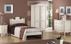 Cameretta in laccato opaco Cameretta singola completa fine produzione Md work scontata a PREZZI OUTLET