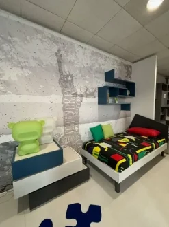 Cameretta in laminato materico Slider Moretti compact scontata a PREZZI OUTLET