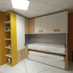 Cameretta in laminato materico Qik+archimete Doimo cityline scontata a PREZZI OUTLET