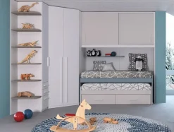 Cameretta in laminato materico Composizione 01 ima mobili Imamobili scontata a PREZZI OUTLET