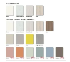 Cameretta in laminato materico Cameretta a soppalco 28 San martino mobili scontata a PREZZI OUTLET