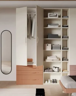 Cameretta in laminato materico Cameretta con armadio e spazio giorno Collezione esclusiva scontata a PREZZI OUTLET