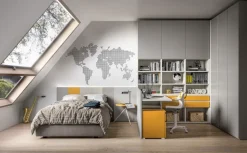 Cameretta in laminato materico Zara Md work scontata a PREZZI OUTLET