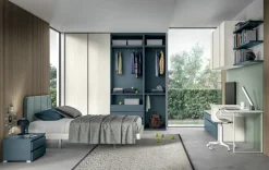 Cameretta in laminato materico Cameretta raffinata e moderna Zg mobili scontata a PREZZI OUTLET