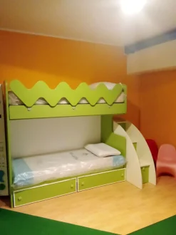 Cameretta in laminato opaco Letto a castello Colombini casa scontata a PREZZI OUTLET