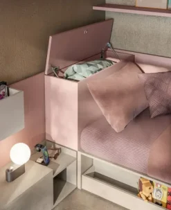 Cameretta in laminato opaco Cameretta letto a terra 26 Mistral scontata a PREZZI OUTLET