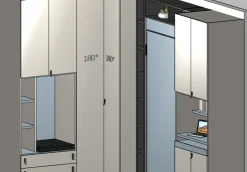 Cameretta in laminato opaco Salvaspazio Mistral scontata a PREZZI OUTLET