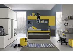 Cameretta in laminato opaco C133 Colombini casa scontata a PREZZI OUTLET