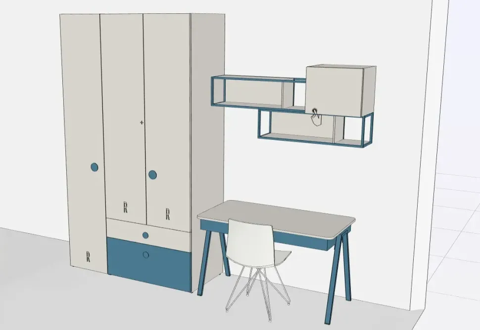 Cameretta in laminato opaco Nidi Nidi scontata a PREZZI OUTLET