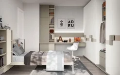 Cameretta in laminato opaco Qik l02 Doimo cityline scontata a PREZZI OUTLET