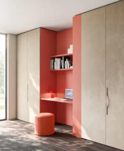 Cameretta in laminato opaco Cameretta letto a terra 02 Mistral scontata a PREZZI OUTLET