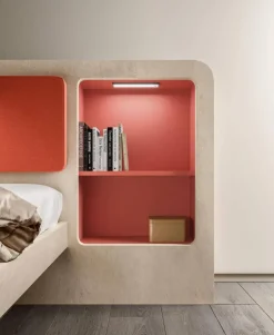 Cameretta in laminato opaco Cameretta letto a terra 02 Mistral scontata a PREZZI OUTLET