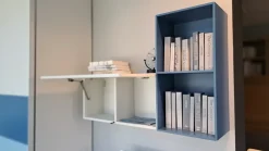 Cameretta in laminato opaco Cameretta moretti blu Moretti compact scontata a PREZZI OUTLET