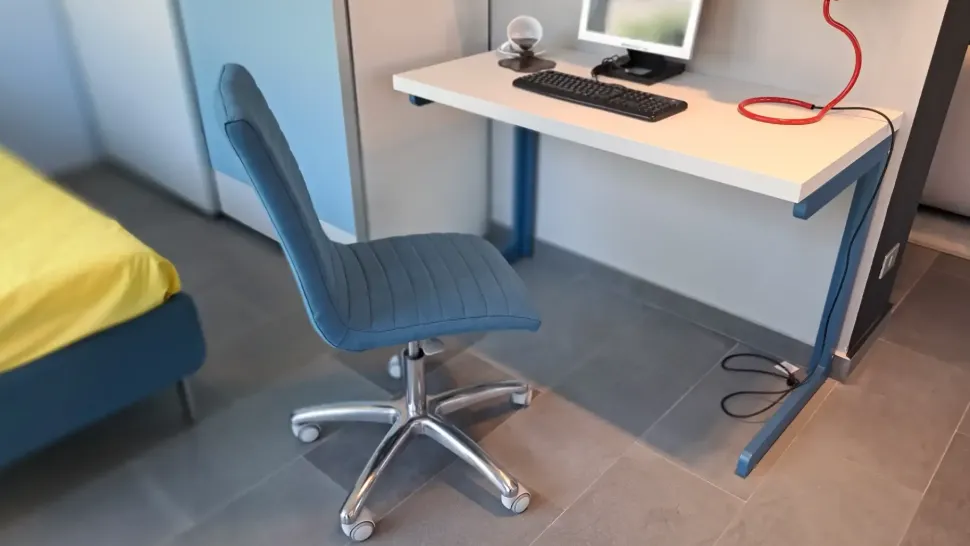 Cameretta in laminato opaco Cameretta moretti blu Moretti compact scontata a PREZZI OUTLET