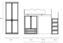 Cameretta in legno Cameretta bambini roma Colombini casa scontata a PREZZI OUTLET