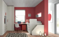 CAMERETTA Mistral Cameretta con letto soppalco con box contenitore di mistral scontata del 30% SCONTATA a PREZZI OUTLET