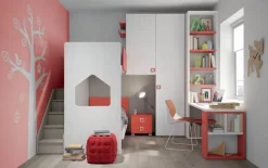 CAMERETTA Mistral Cameretta con letto a castello scorrevole di mistral scontata del 30% SCONTATA a PREZZI OUTLET