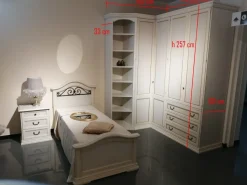 Cameretta Mod meridiani Venier con letto a terra a prezzo Outlet