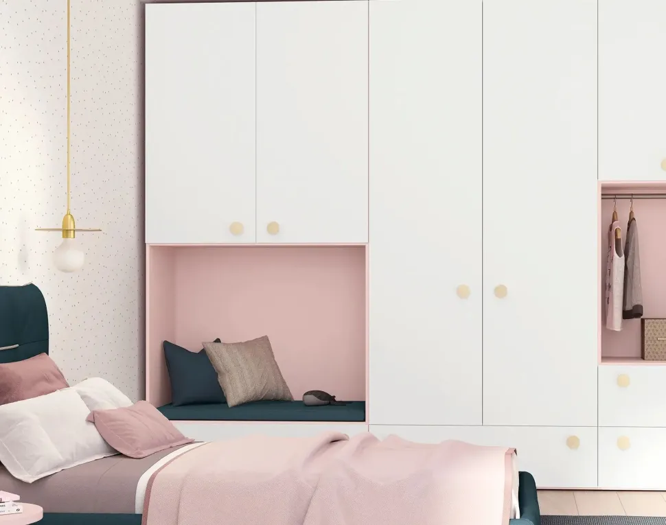 Cameretta Momenti 02 Febal con letto a terra in offerta