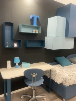 Cameretta Navy Moretti compact letti a terra scontata