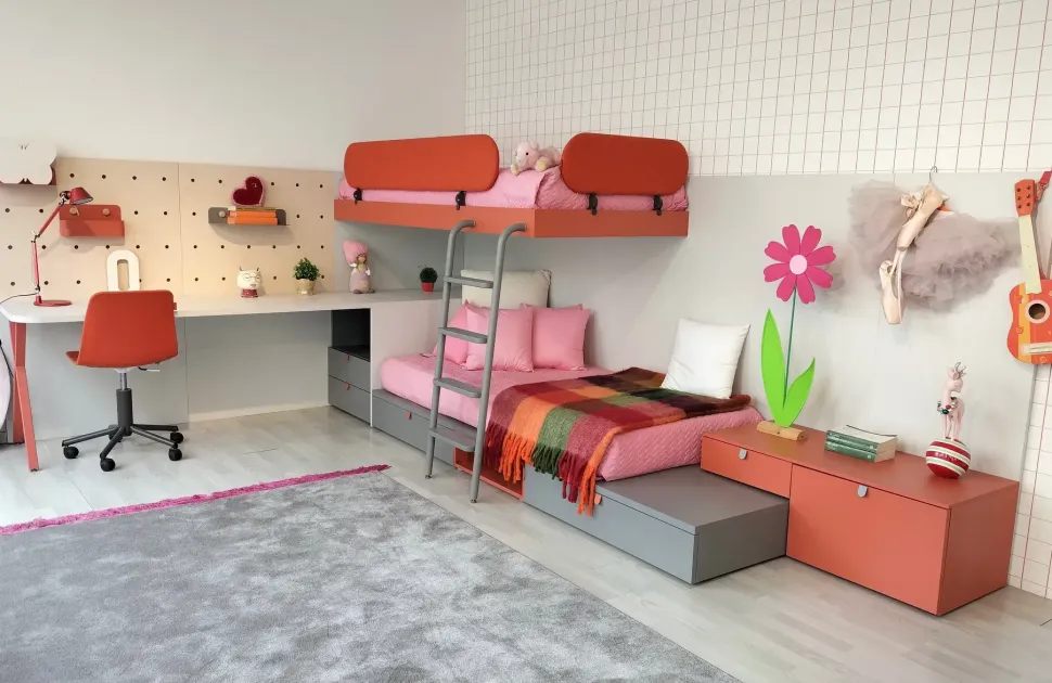 Cameretta Nidi Battistella con letto a castello a prezzo scontato