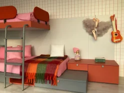 Cameretta Nidi Battistella con letto a castello a prezzo scontato