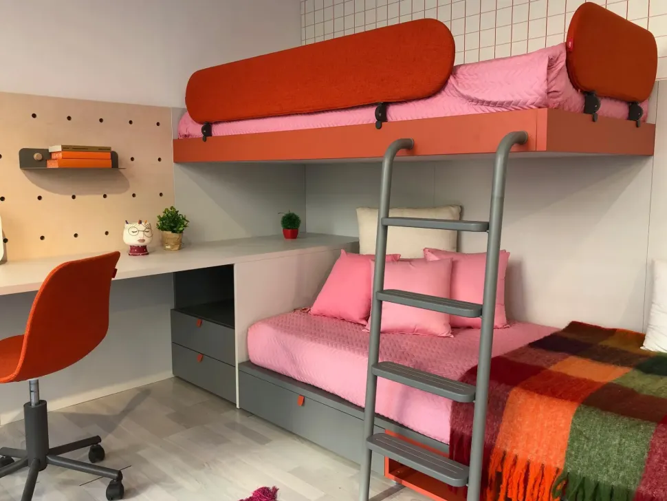 Cameretta Nidi Battistella con letto a castello a prezzo scontato