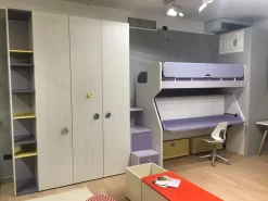 Cameretta Nidi Battistella con letto a soppalco in Offerta Outlet