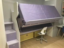 Cameretta Nidi Battistella con letto a soppalco in Offerta Outlet