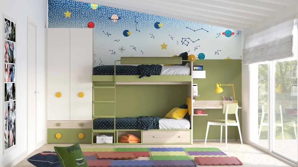 Cameretta Open 01 S75 con letto a castello a prezzo Outlet