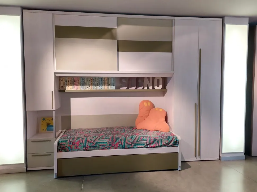 Cameretta Ponte Doimo cityline con letto a terra scontata