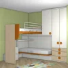 Cameretta Qik aramis Doimo cityline con letto a soppalco scontata