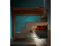 Cameretta Qik aramis Doimo cityline con letto a soppalco scontata